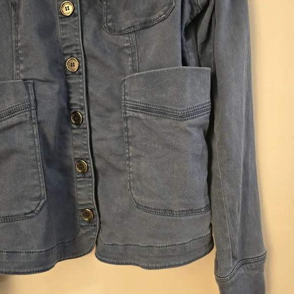 BURBERRY Blue Utility Jacket - Picture 4 of 12